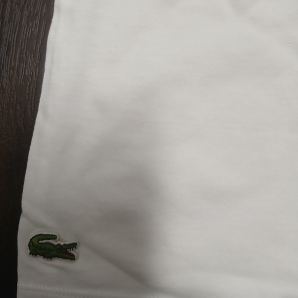 Lacoste Men's V-Neck White Undershirt - Picture 3 of 8